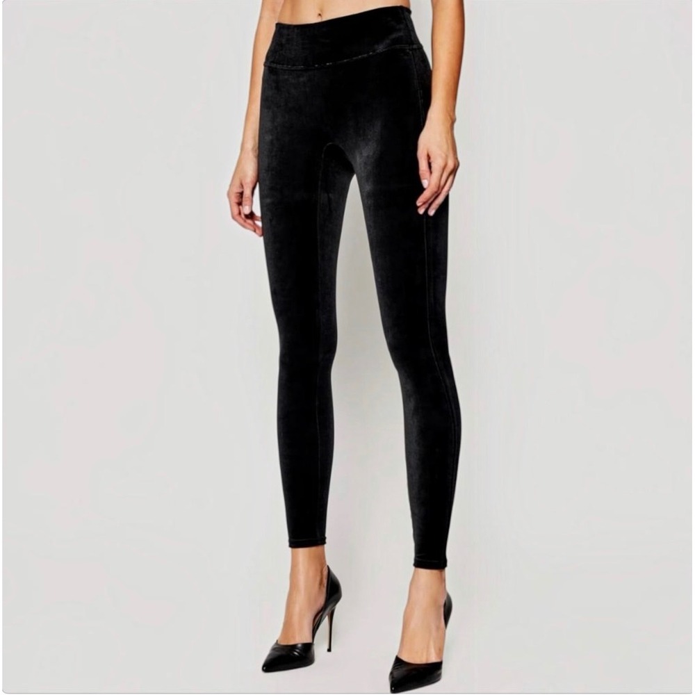 NEW SPANX Velvet Leggings Black Size XS NWT